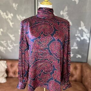 Vintage paisley blouse.
